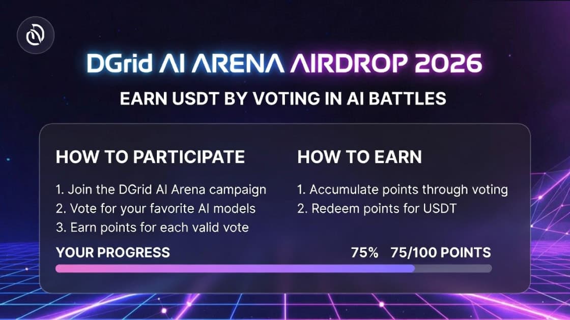 DGrid AI Arena Points Farming & USDT Rewards Guide 2026
