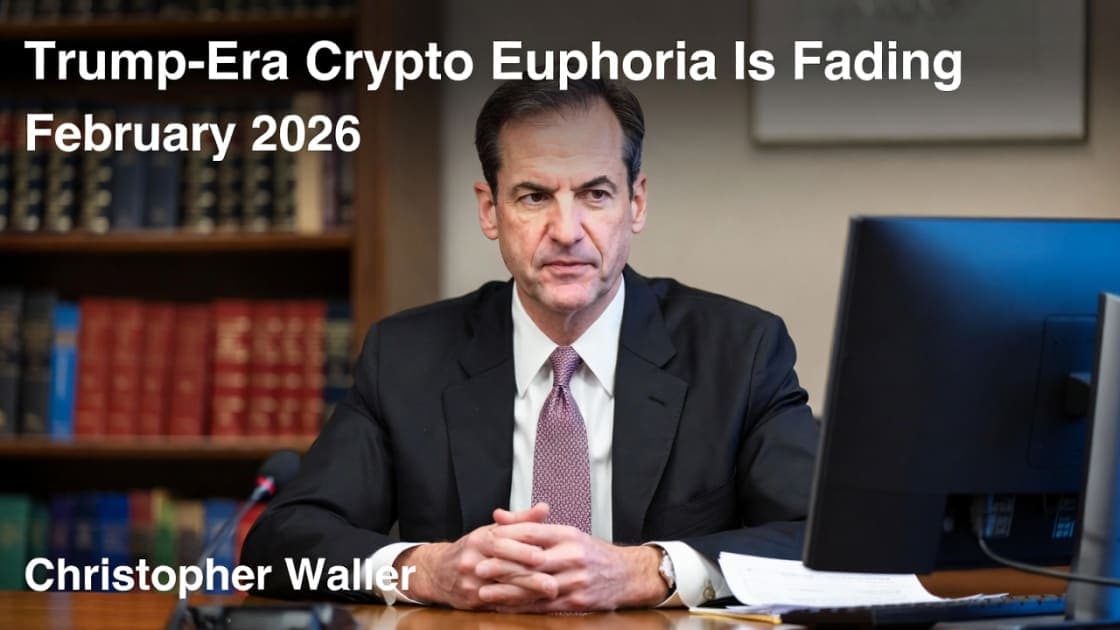 Fed Governor Christopher Waller: Crypto Excitement from Trump Era Is Fading