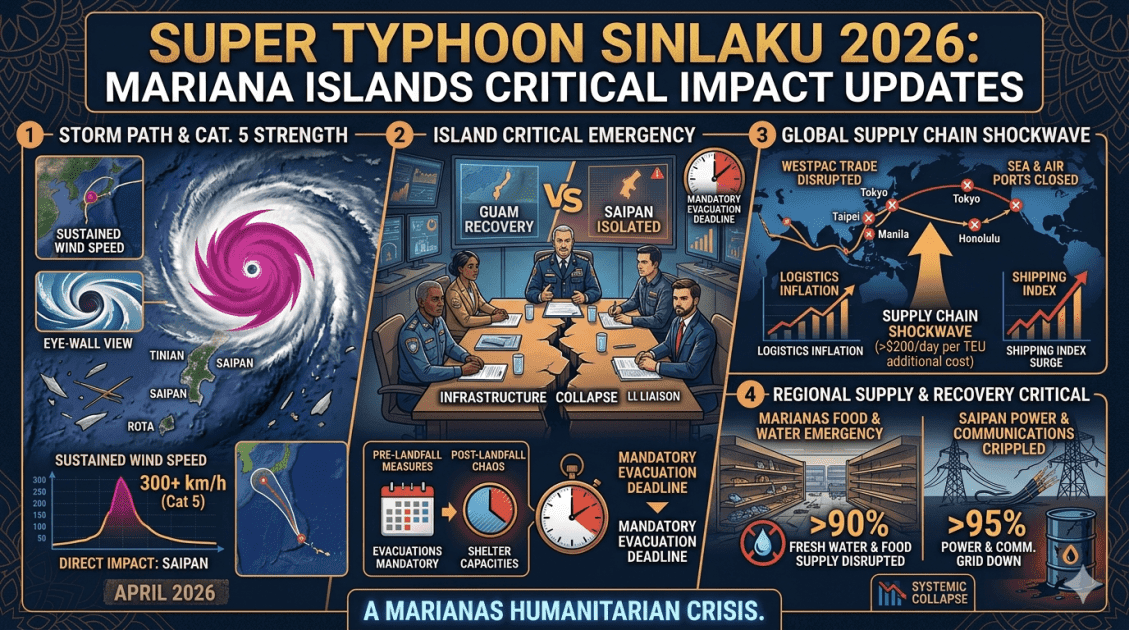 Super Typhoon Sinlaku 2026: Strongest Storm of the Year Hits US Northern Mariana Islands
