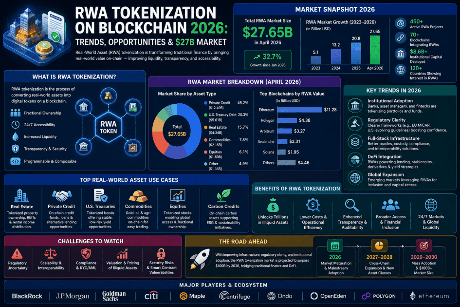 Tokenization of Real-World Assets on Blockchain: Why RWAs Are Exploding in April 2026