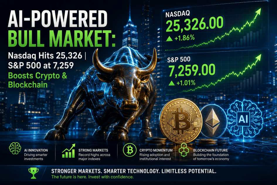 AI-Powered Bull Market: Nasdaq's 1.03% Jump to 25,326 Drives Blockchain and Crypto Convergence Amid S&P 500 Strength