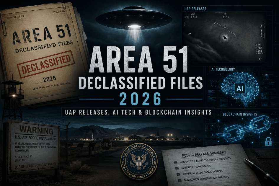 Area 51 Declassified Files 2026: What the Latest UAP Releases Reveal About Advanced Tech, AI, and Potential Blockchain Implications
